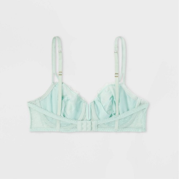 Women's Unlined Balconette Bra - Auden™ Ocean Green 32B - Picture 4 of 10